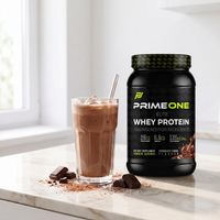 PrimeOne Chocolate Fudge — chocolate shake lifestyle