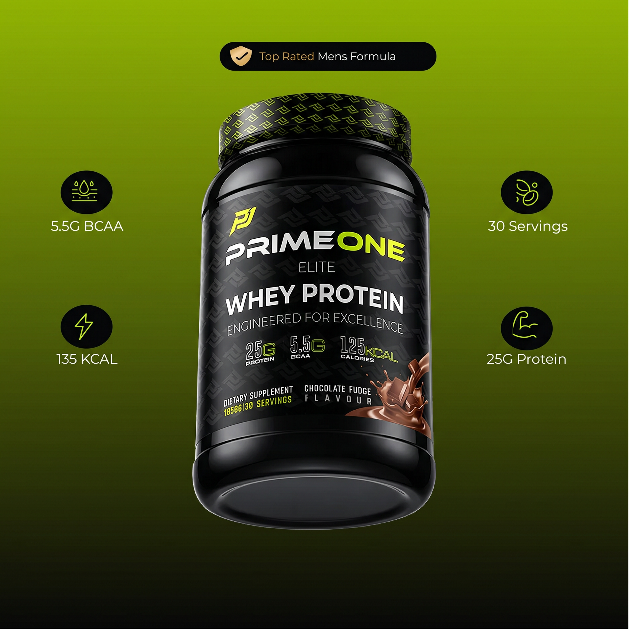 PrimeOne Elite Whey Protein – Chocolate Fudge